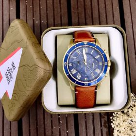 Đồng hồ Fossil Grant Blue Dial Leather Strap Mens  FS5268 - Ms: 114550