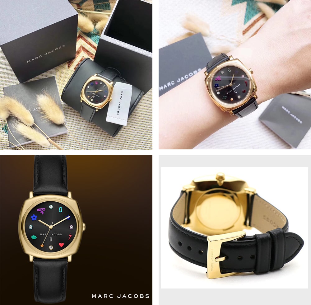 Hinh anh thuc te dong ho Marc Jacobs Ladies Mandy Leather Watch MJ1597 ms 095600