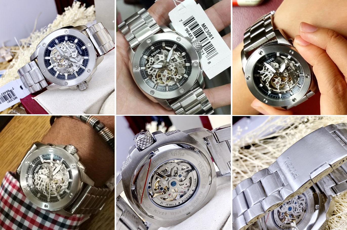 Hinh anh thuc te dong ho Modern Machine Automatic Skeleton Dial Mens Watch ME3081 ms 2045200